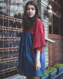 Siyahi Dual Tone Dress - Auruhfy India